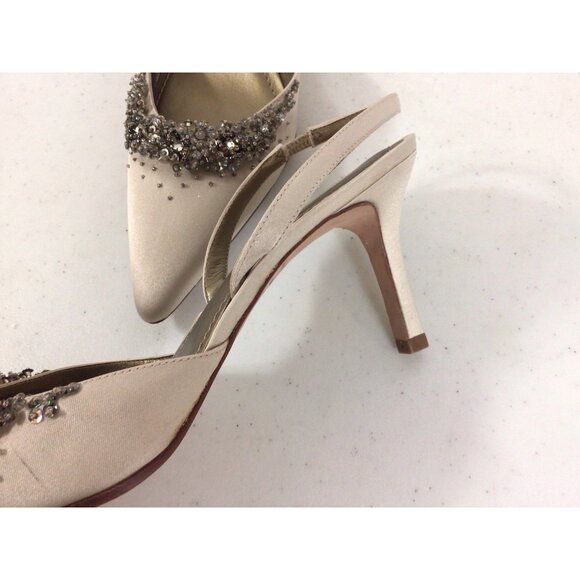 Ann Taylor Sequin Slingback Heels Womens 9 - Picture 8 of 9